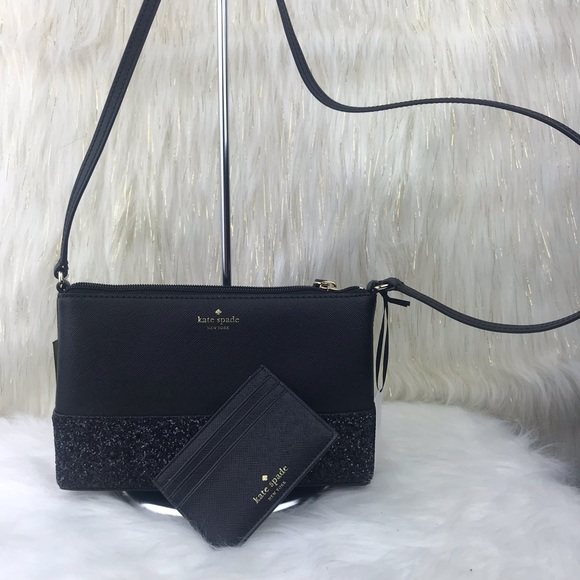 ❌SOLD❌Kate Spade Glitter Crossbody Graham Wallet - Picture 3 of 8